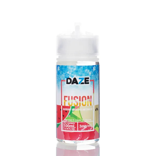 7 Daze Fusion TFN - Raspberry Green Apple Watermelon ICED - 100ml - Black Coral